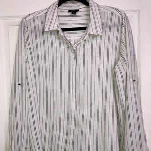 Mossimo Striped Button-up Blouse